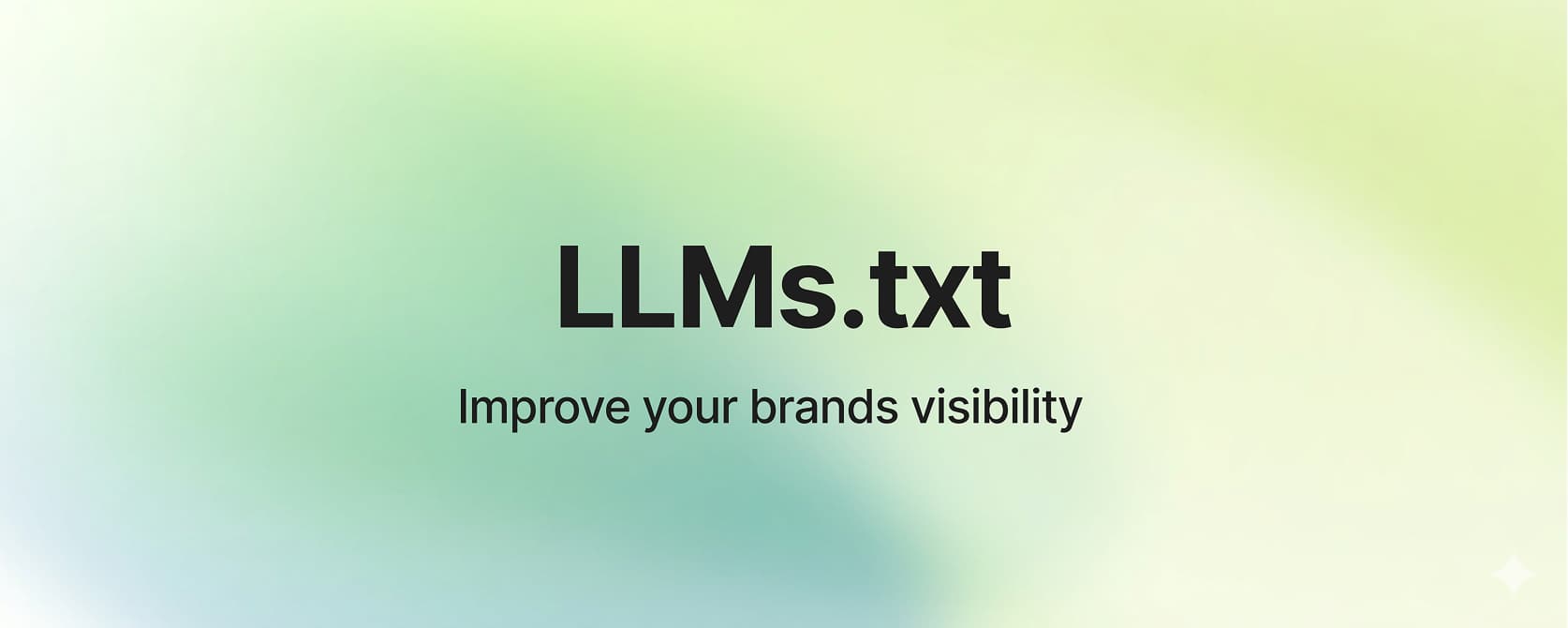 LLMs.txt - Improve your brands visibility in AI Search
