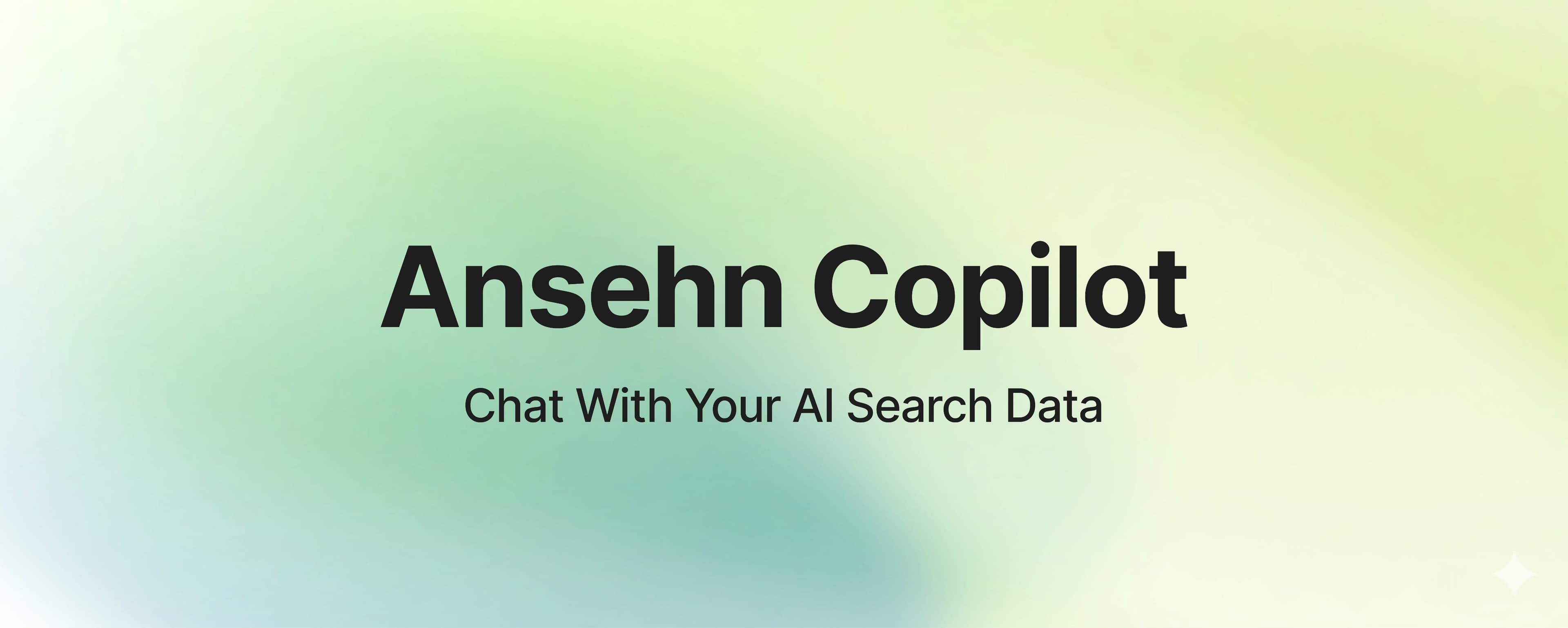 Introducing Ansehn Copilot: Chat With Your AI Search Data